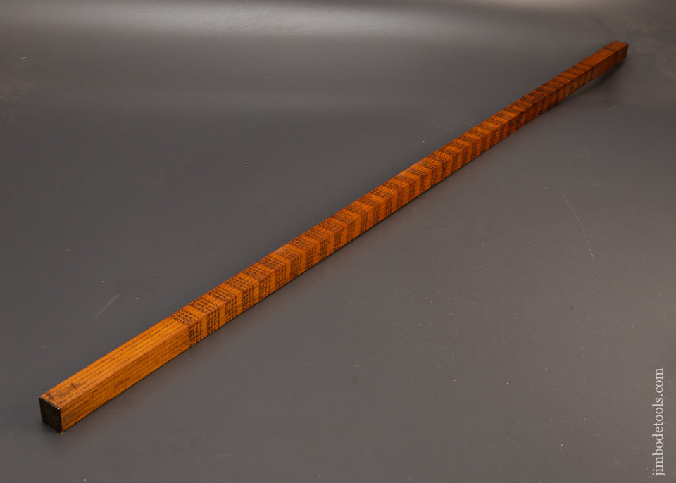 Near Mint Brass Tipped 48 Inch Lumber Stick - 118811