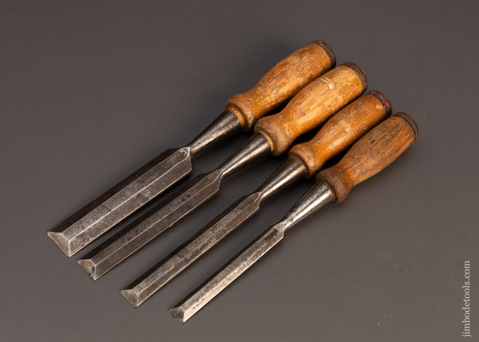 Set-of-4-MARPLES-Bevel-Edge-Socket-Firmer-Chisels-118841