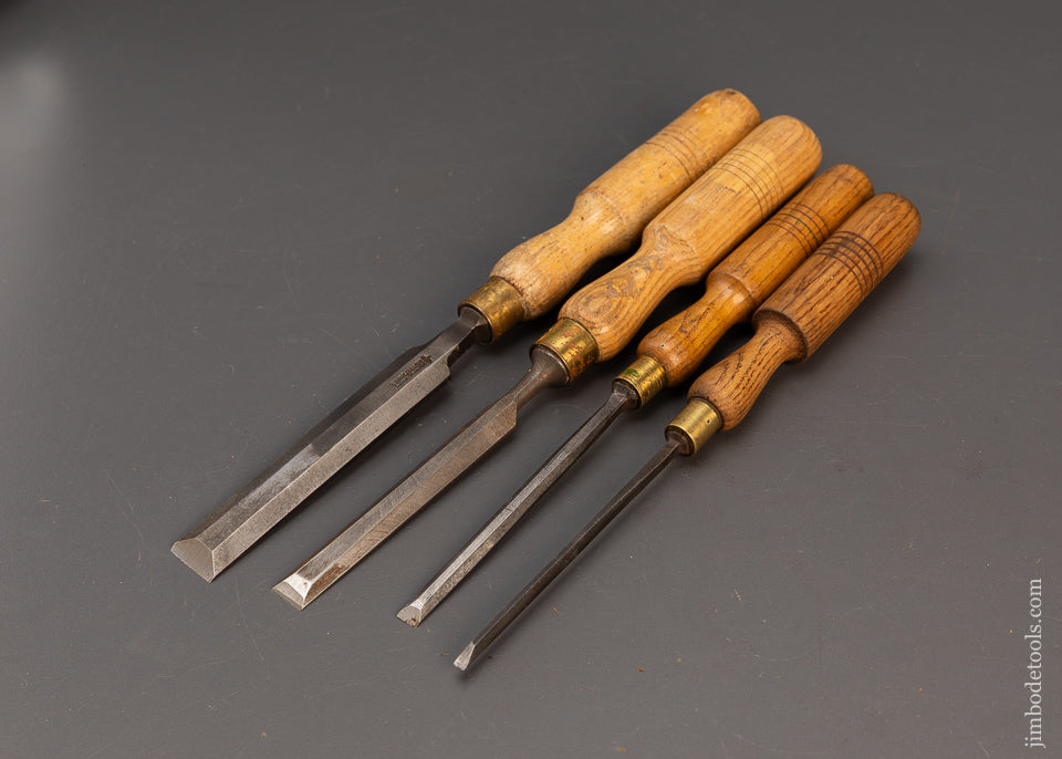 Graduated-Set-of-4-MARPLES-Bevel-Edge-Tang-Chisels-118842