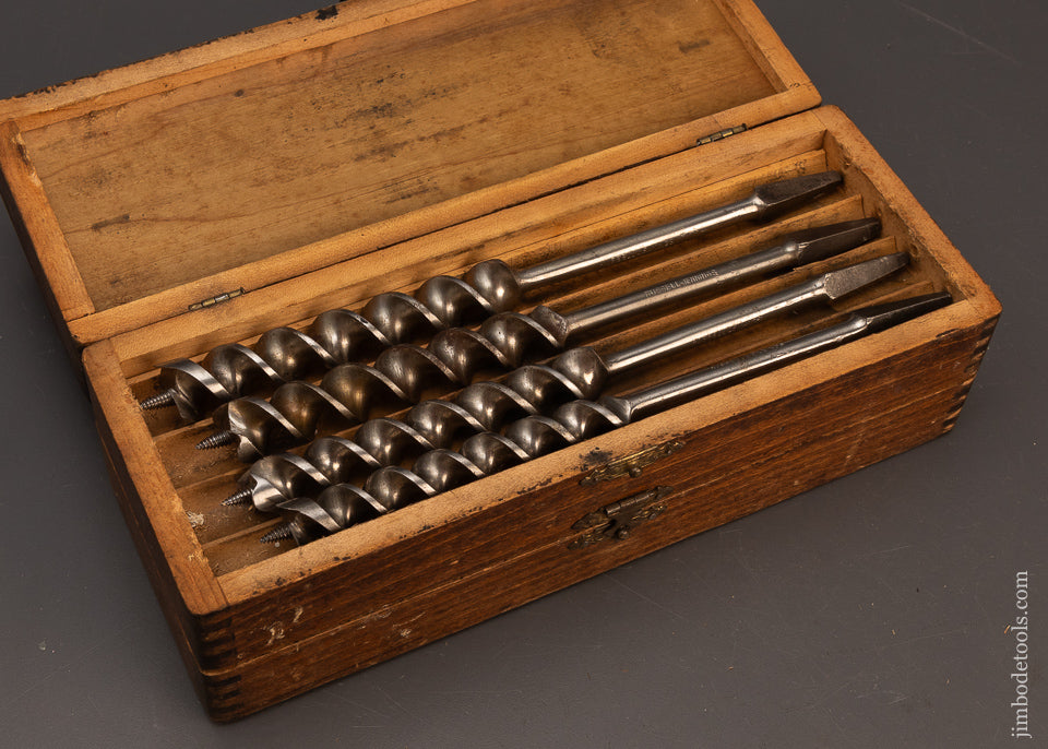 Fine-Set-of-RUSSELL-JENNINGS-Auger-Bits-in-Original-3-Tier-Box-118849