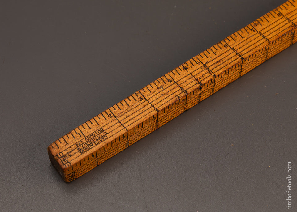 Fine-Patented-36-Inch-Lumber-Stick-W.T.-SUPPLY-CO.-Pat.-Apl’d.-For-118851