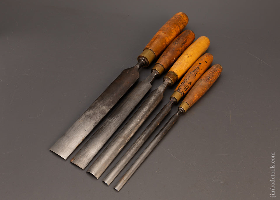 5-Great-Boxwood-Handled-Paring-Gouges-MARPLES-&-SORBY-118866