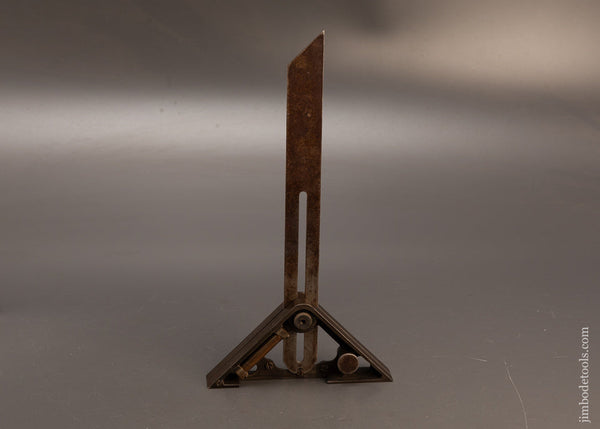 Rare-STILWELL-PATENT-Combination-Bevel,-Level,-Protractor,-Square-118874