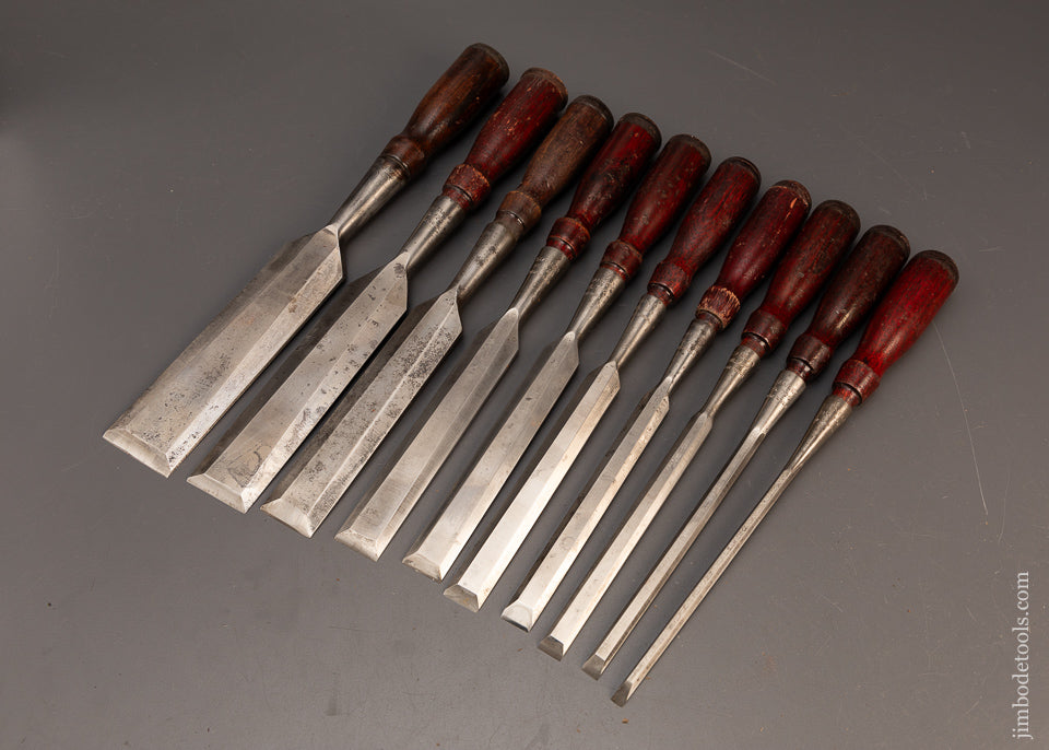 Fantastic-Set-of-10-STANLEY-No.-720-Chisels-118876