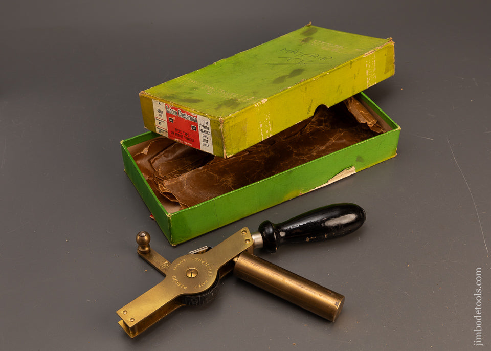 Mint-in-Box-RABONE-Brass-Tank-Plumb-Bob-with-Tape-118886