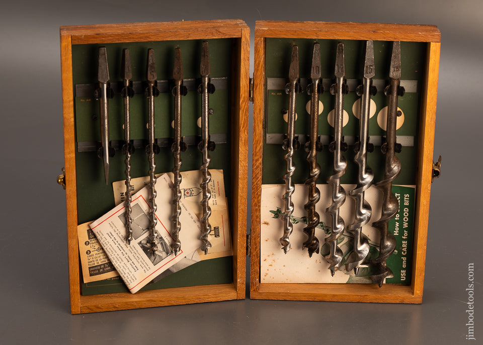 Near-Mint-in-Box-Set-of-IRWIN-Auger-Bits-118899