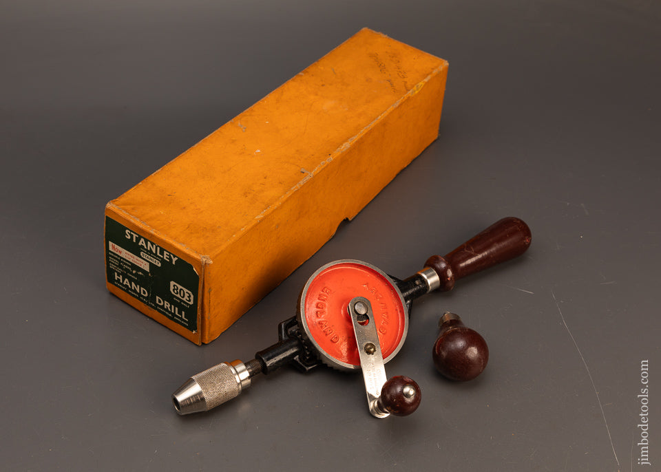 STANLEY-No.-803-Hand-Drill-Mint-in-Box-118904