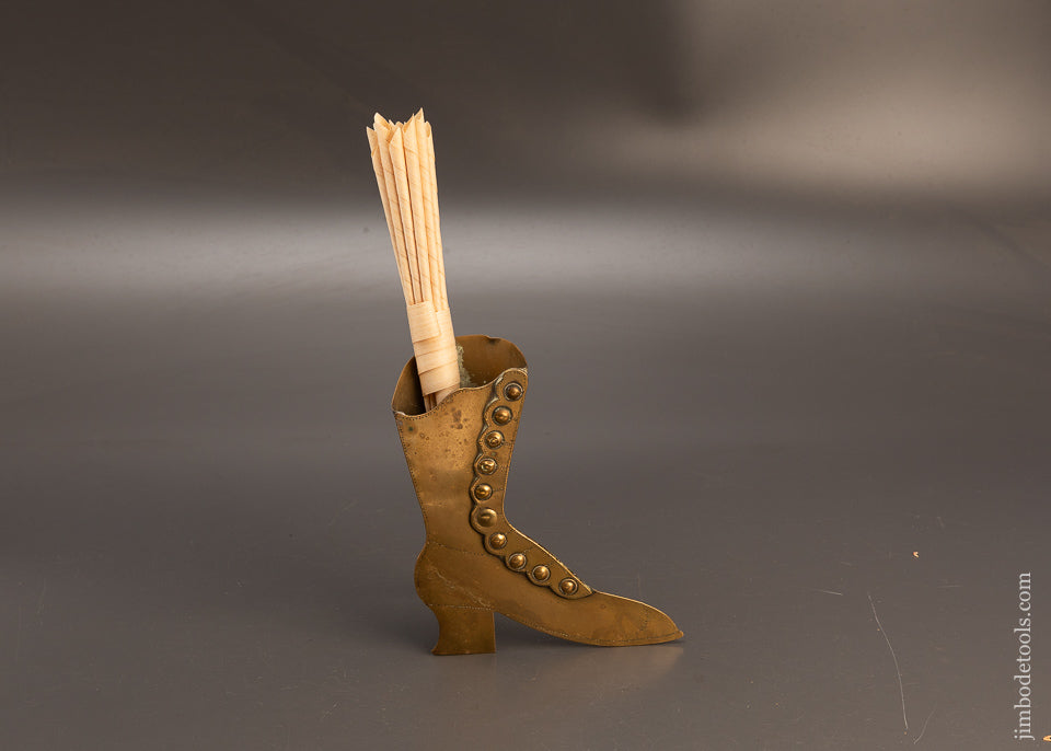 7-Inch-Brass-Boot-Mantle-Top-Spill-Holder-118976