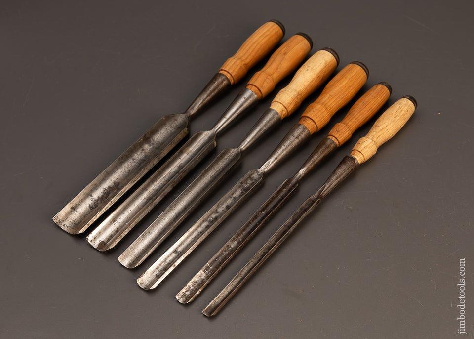 Fine-Set-of-6-T.H.-WITHERBY-Socket-Gouges-119002