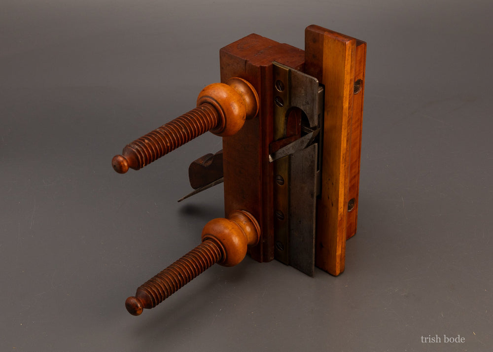 Gorgeous-Applewood-&-Boxwood-Plow-Plane-UNION-FACTORY-H.-CHAPIN-119016