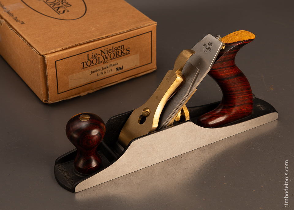 Rare-Rosewood-Handled-LIE-NIELSEN-No.-5-1/4-Junior-Jack-Plane-Mint-in-Box-119023 - AS OF MAR 14