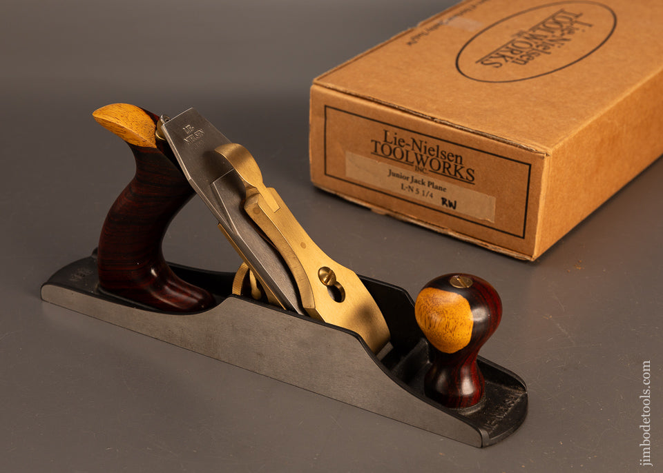 Rare-Rosewood-Handled-LIE-NIELSEN-No.-5-1/4-Junior-Jack-Plane-Mint-in-Box-119023 - AS OF MAR 14
