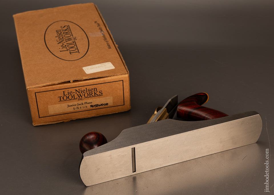 Rare-Rosewood-Handled-LIE-NIELSEN-No.-5-1/4-Junior-Jack-Plane-Mint-in-Box-119023 - AS OF MAR 14