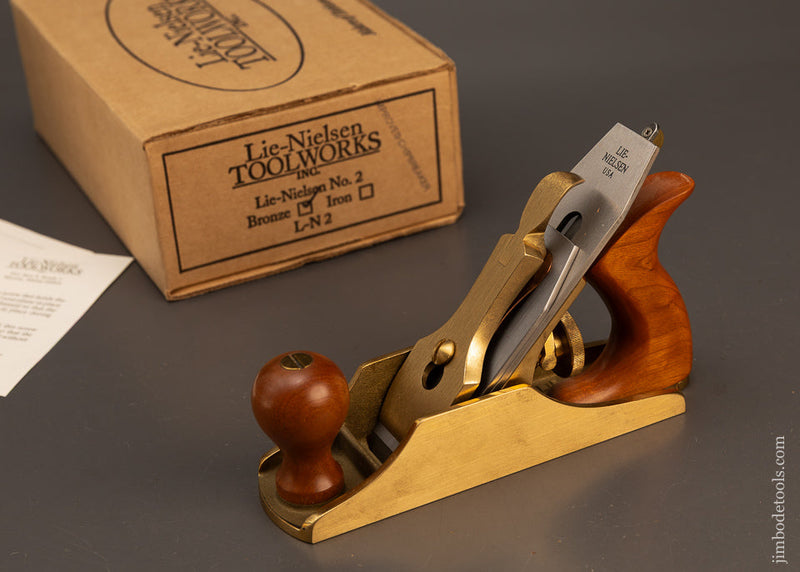 Bronze-LIE-NIELSEN-No.-2-Smooth-Plane-Mint-in-Box-Discontinued-Long-Ago-119025