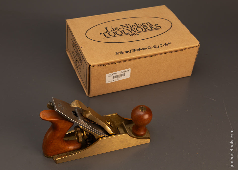 Bronze-LIE-NIELSEN-No.-2-Smooth-Plane-Mint-in-Box-Discontinued-Long-Ago-119025