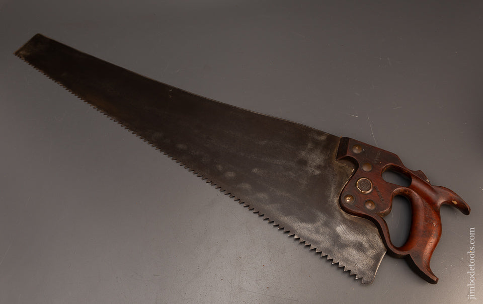 Awesome-Early-DISSTON-D8-Rip-Thumb-Hole-28-Inch-Hand-Saw-119027