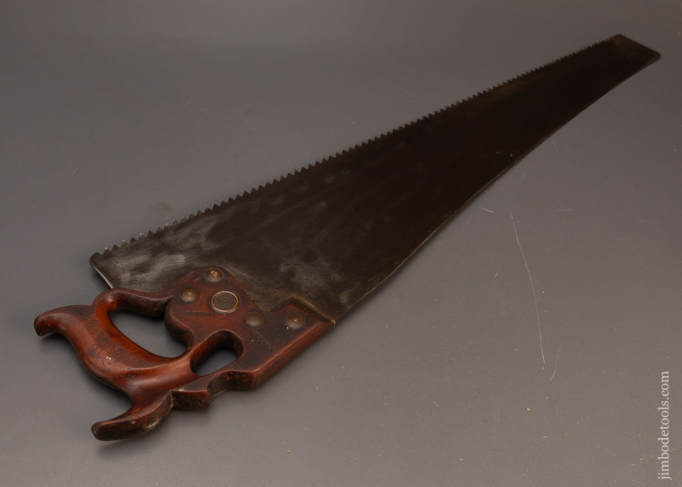 Awesome-Early-DISSTON-D8-Rip-Thumb-Hole-28-Inch-Hand-Saw-119027