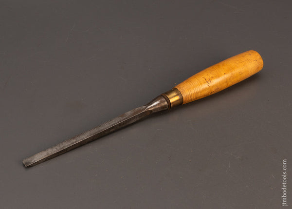 Fine-MARPLES-3/8-x-13-Inch-Boxwood-Handled-Mortise-Chisel-119044