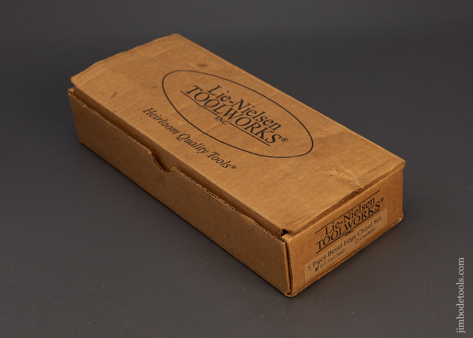 Sealed-Mint-in-Wrapper-Graduated-Set-of-5-LIE-NIELSEN-Bevel-Edge-Chisels-119055 - AS OF JAN 6