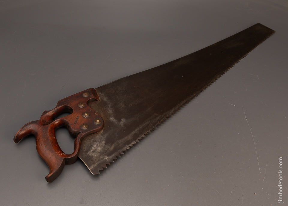 Awesome-Early-DISSTON-D8-Rip-Thumb-Hole-28-Inch-Hand-Saw-119027