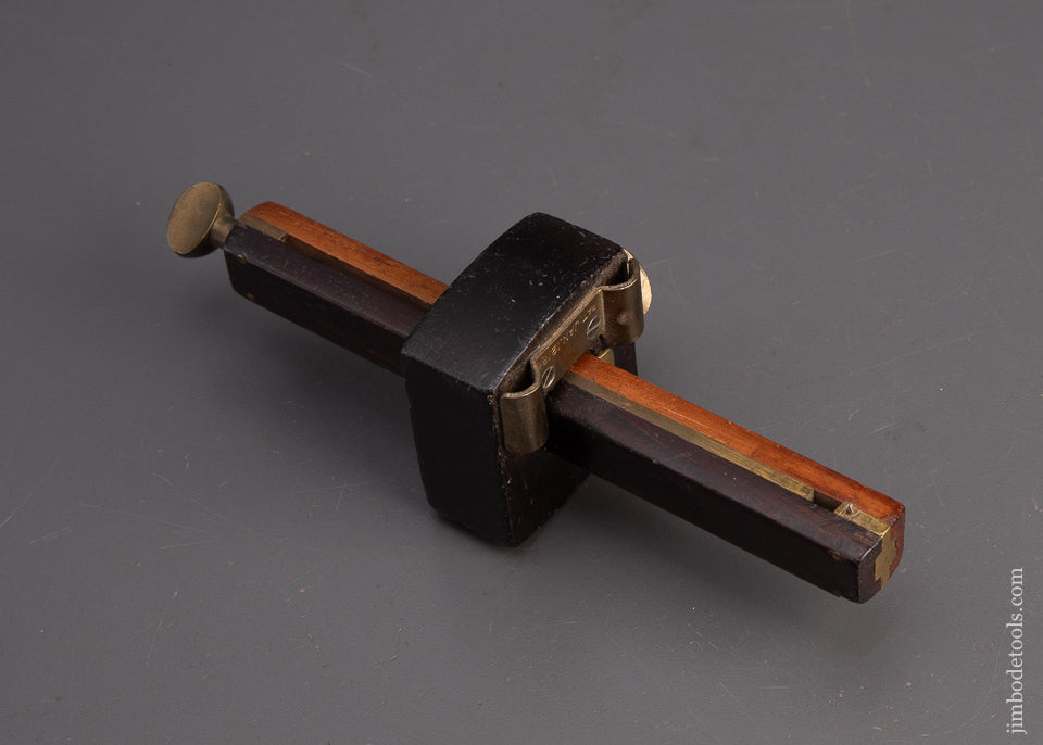 Stunning-Rosewood-Mortise-Gauge-with-TRAUT-PATENT-Face-Plate-119135