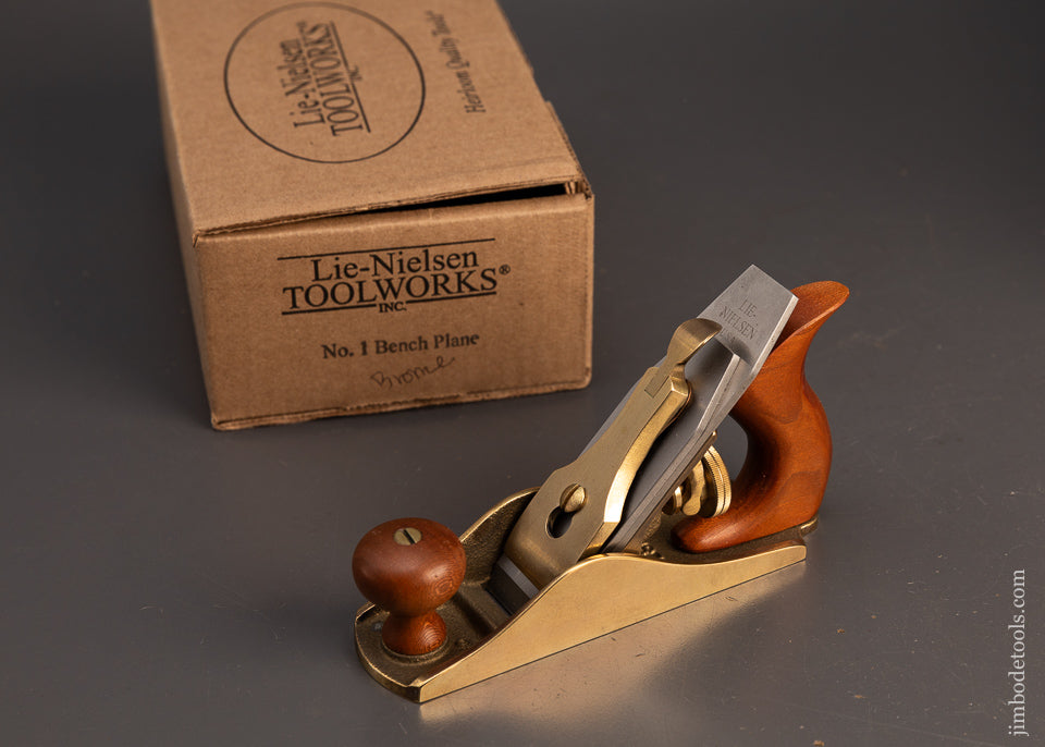 Bronze-LIE-NIELSEN-No.-1-Smooth-Plane-Mint-in-Box-DISCONTINUED-at-Lie-Nielsen-119159-AS-OF -AN-19