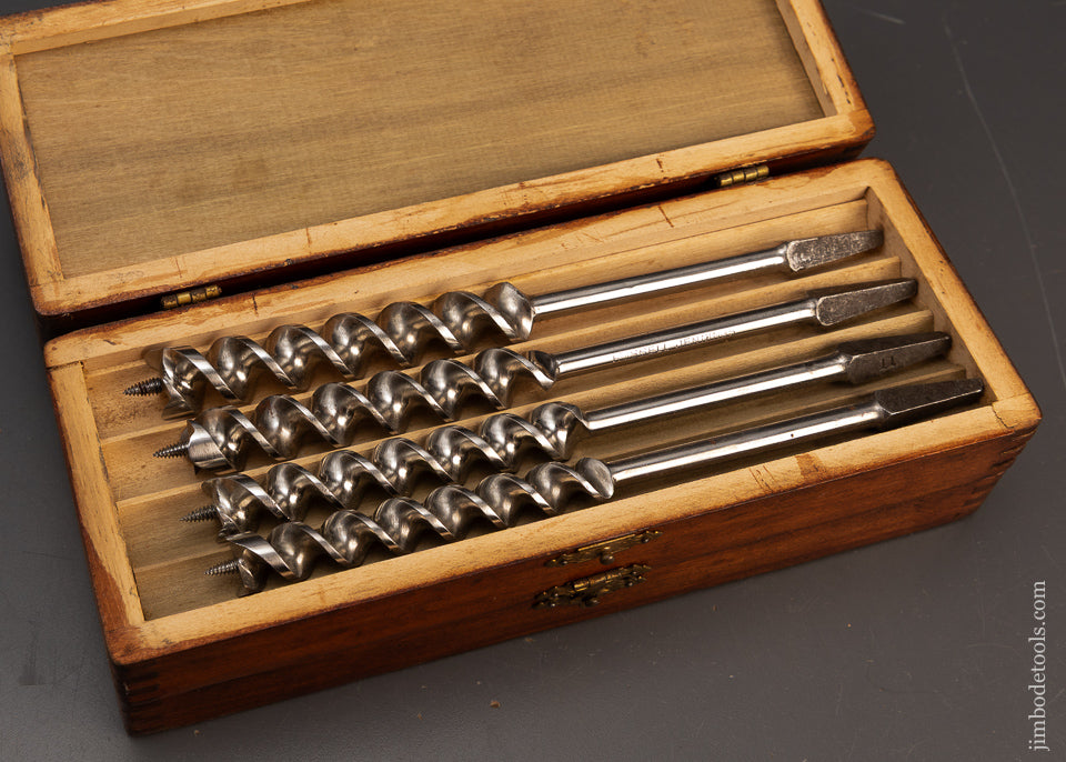 Extra-Fine-Complete-Boxed-Set-of-RUSSELL-JENNINGS-Auger-Bits-119174