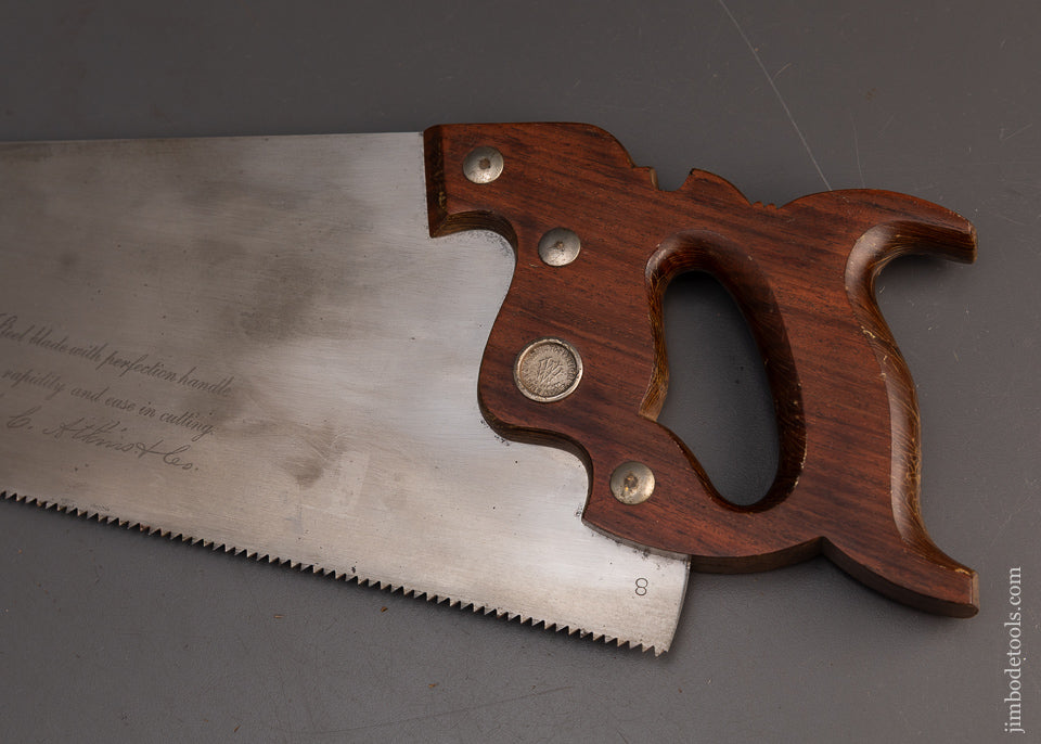 Premium-Extra-Fine-ATKINS-No.-401-Rosewood-Handled-Hand-Saw-119192H