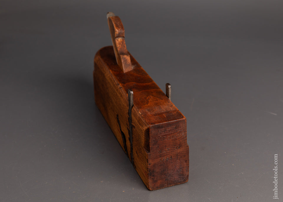 Fat-2-Inch-Rabbet-&-Dado-Plane-with-Double-Nicker-Irons-by-E.-SMITH-119194