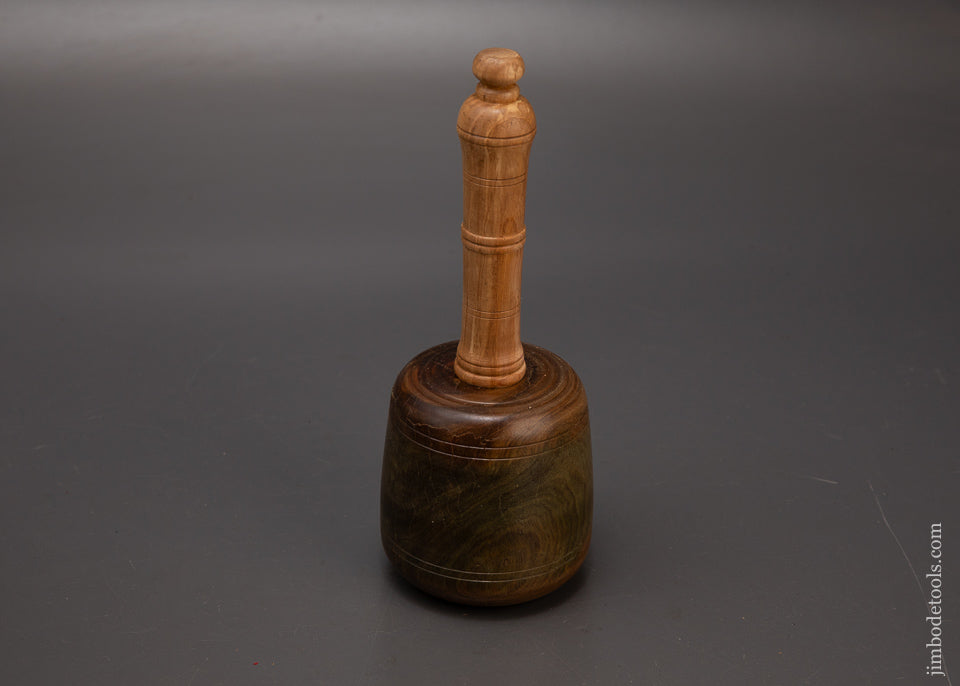 Stunning-1-Pound-12-Ounce-Fancy-Lignum-Vitae-English-Carving-Mallet-119217