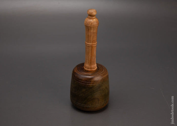 Stunning-1-Pound-12-Ounce-Fancy-Lignum-Vitae-English-Carving-Mallet-119217