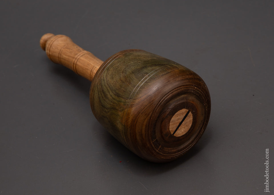 Stunning-1-Pound-12-Ounce-Fancy-Lignum-Vitae-English-Carving-Mallet-119217