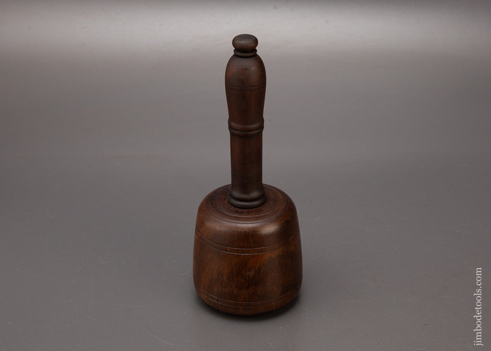 Stunning-1-Pound-9-Ounce-Fancy-Lignum-Vitae-English-Carving-Mallet-119218