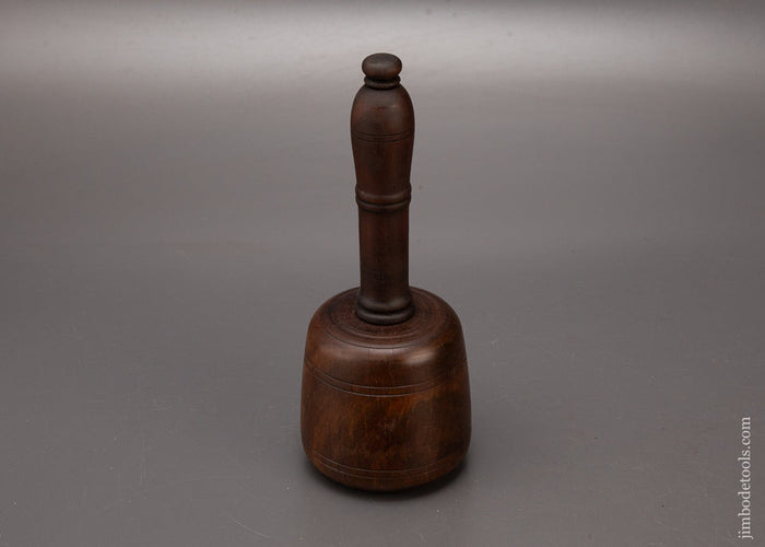 Stunning-1-Pound-9-Ounce-Fancy-Lignum-Vitae-English-Carving-Mallet-119218