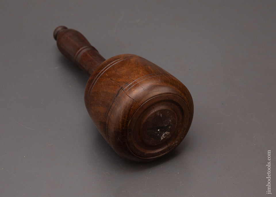 Stunning-1-Pound-9-Ounce-Fancy-Lignum-Vitae-English-Carving-Mallet-119218