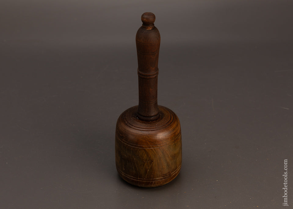 Stunning-1-Pound-10-Ounce-Fancy-Lignum-Vitae-English-Carving-Mallet-119219