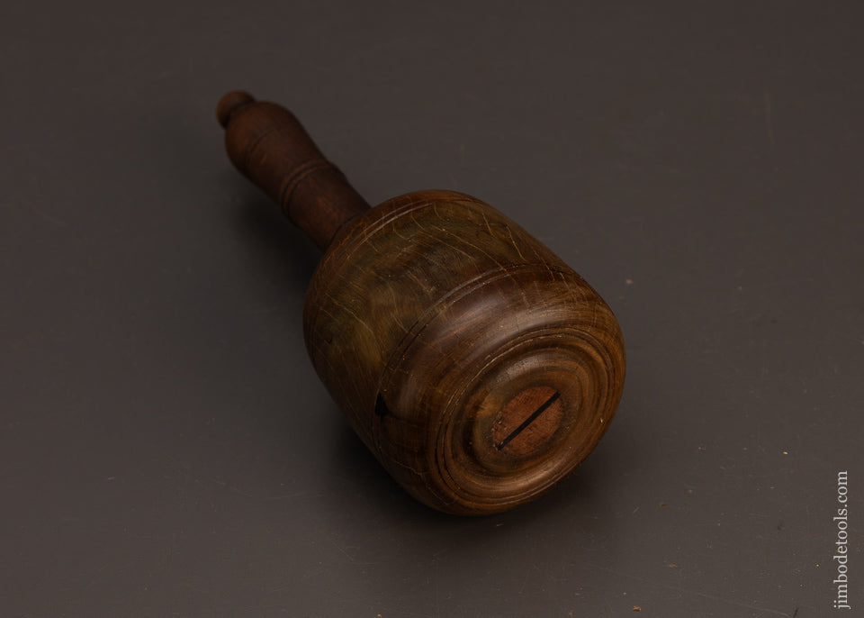 Stunning-1-Pound-10-Ounce-Fancy-Lignum-Vitae-English-Carving-Mallet-119219