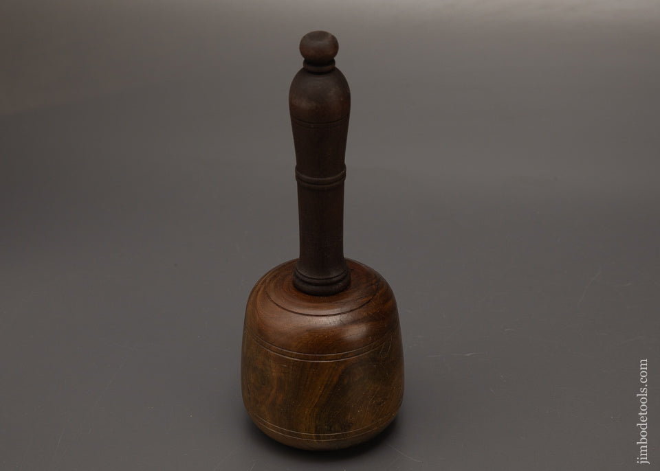 Stunning-1-Pound-8-Ounce-Fancy-Lignum-Vitae-English-Carving-Mallet-119220