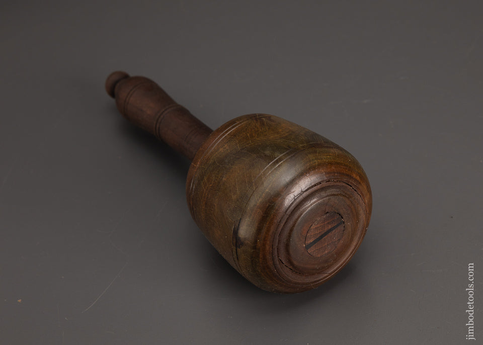 Stunning-1-Pound-8-Ounce-Fancy-Lignum-Vitae-English-Carving-Mallet-119220
