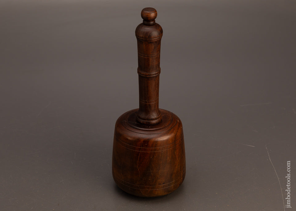 Stunning-1-Pound-12-Ounce-Fancy-Lignum-Vitae-English-Carving-Mallet-119221