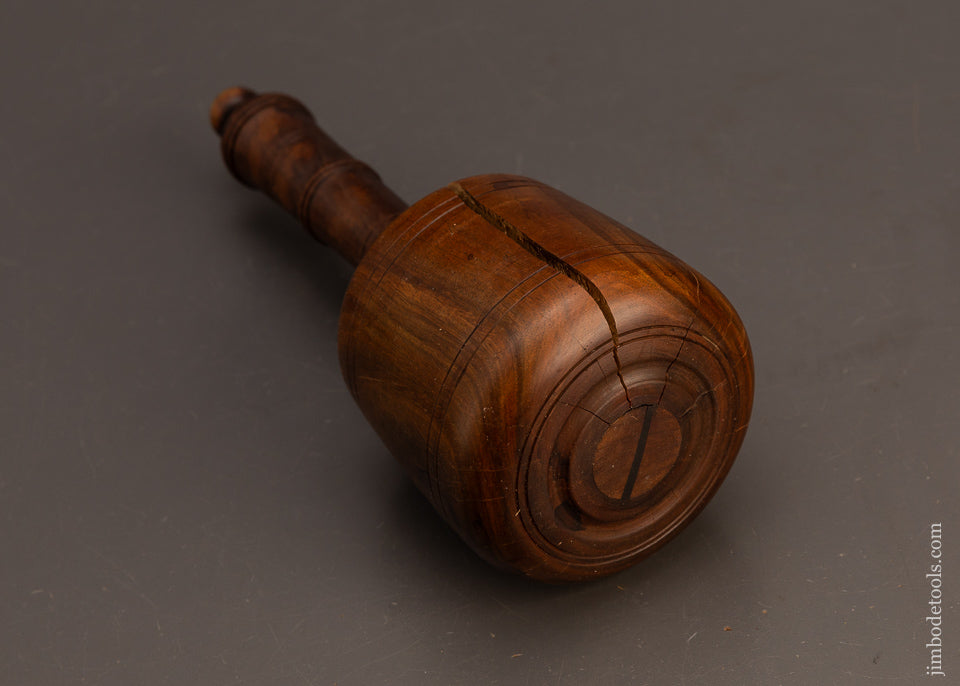 Stunning-1-Pound-12-Ounce-Fancy-Lignum-Vitae-English-Carving-Mallet-119221