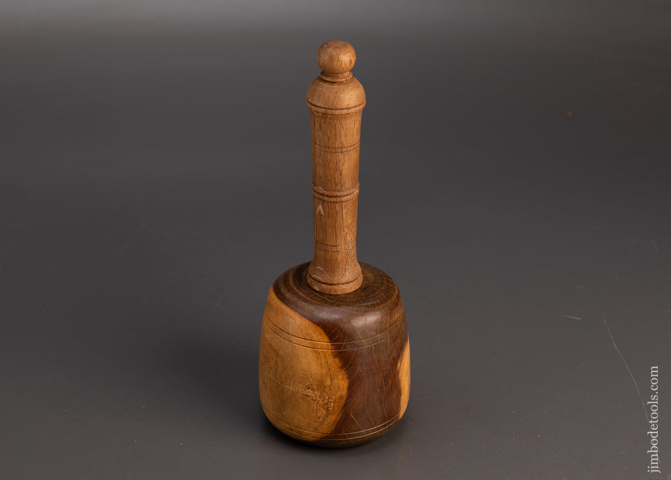 Stunning-1-1/2-Pound-12-Ounce-Fancy-Lignum-Vitae-English-Carving-Mallet-119222
