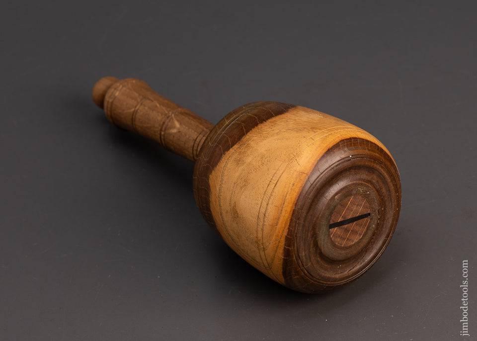 Stunning-1-1/2-Pound-12-Ounce-Fancy-Lignum-Vitae-English-Carving-Mallet-119222