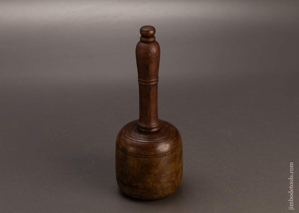 Stunning-1-Pound-11-Ounce-Fancy-Lignum-Vitae-English-Carving-Mallet-119233