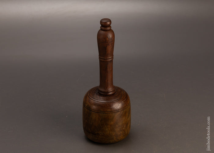 Stunning-1-Pound-11-Ounce-Fancy-Lignum-Vitae-English-Carving-Mallet-119233