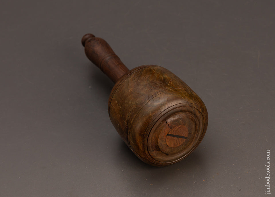 Stunning-1-Pound-11-Ounce-Fancy-Lignum-Vitae-English-Carving-Mallet-119233