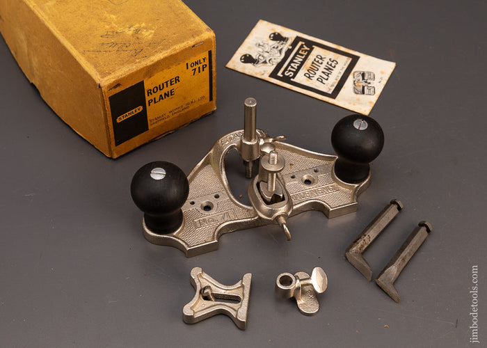 STANLEY-No.-271-Router-Plane-100%-Complete-&-Mint-in-Box-119251