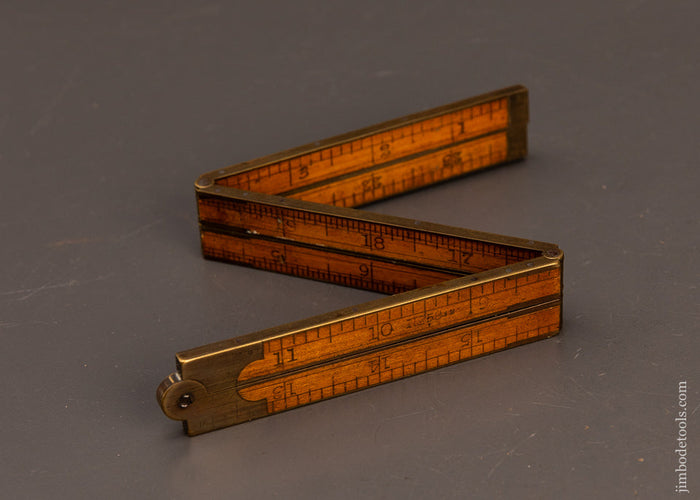 Rare-&-Fine-6-Fold-STANLEY-No.-58-1/2-Boxwood-Rule-119255