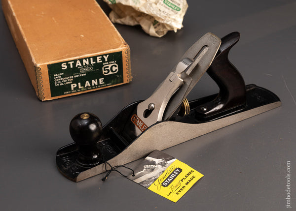 Magnificent-STANLEY-No.-5C-Jack-Plane-Mint-in-Box-119261