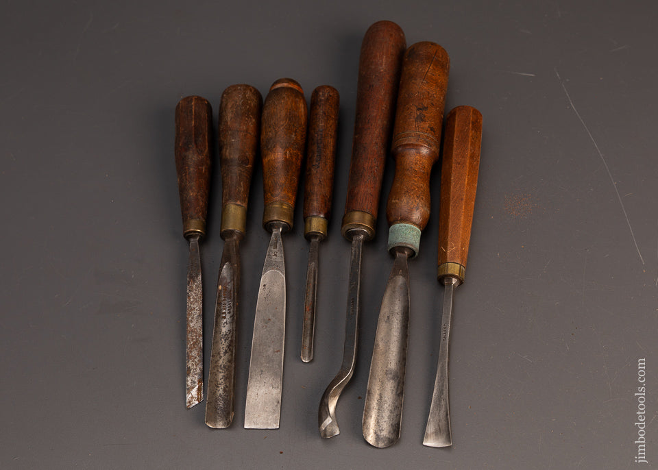 Set-of-7-ADDIS-Carving-Chisels-119262